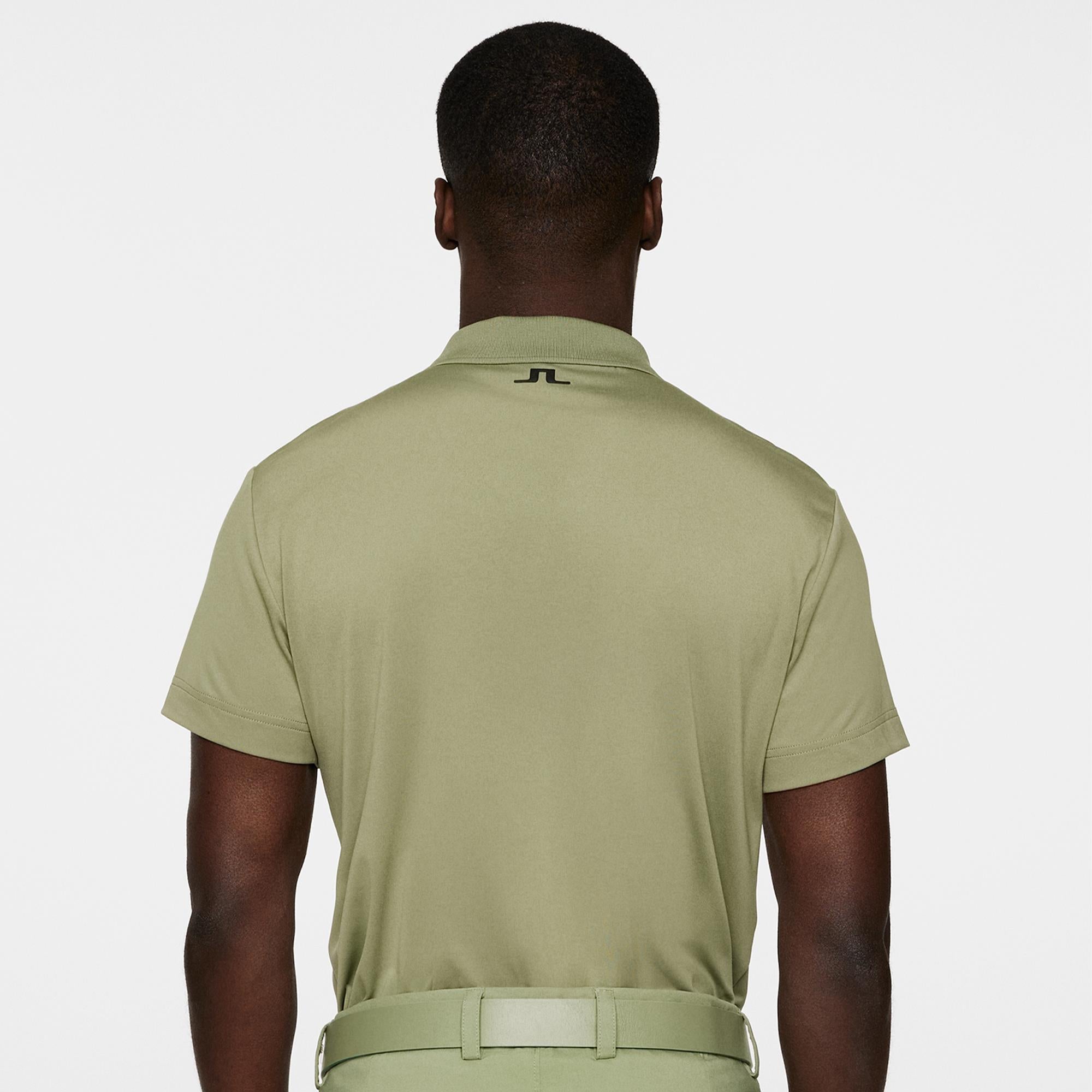 J Lindeberg Lionel Mens Golf Polo Shirt Oil Green